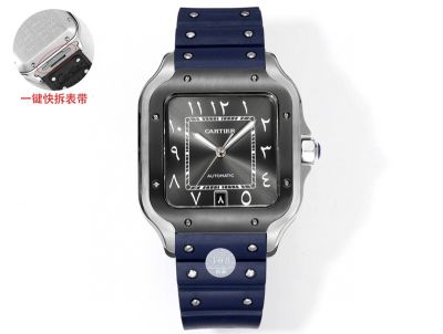 THB Factory Cartier Santos Middle East Version Tape Black Steel Case Diameter 39.8mm Cartier Watch Price List